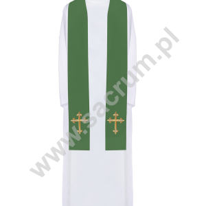 Stuła haftowana symbol, KST/025/01/01 ZIELONY