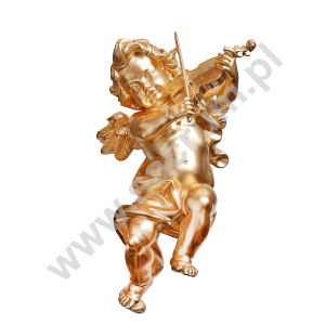 Anioł drewniany złocony 60 cm
