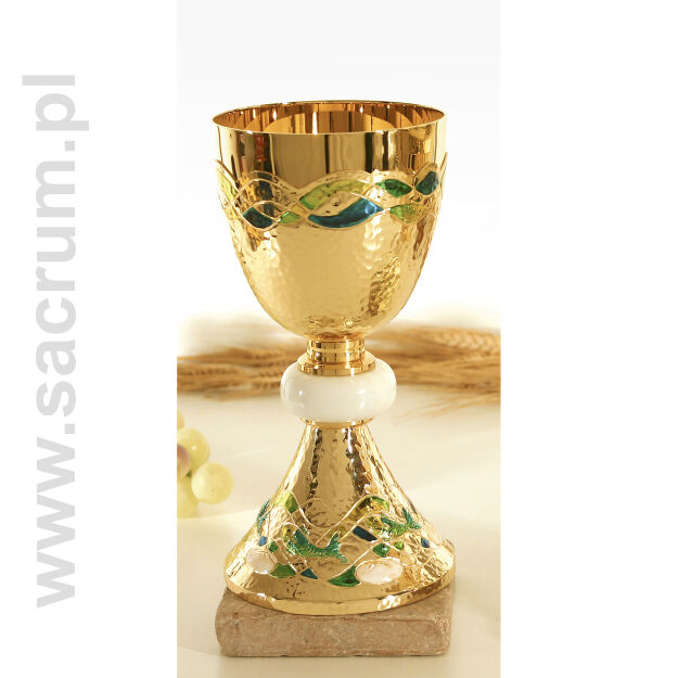 kielich złocony 03-845/sm, wysokość 20cm
