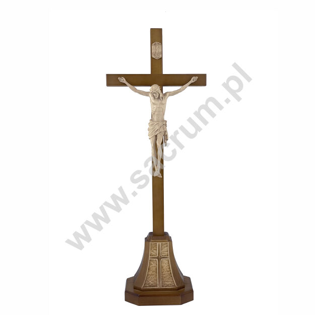 Krzyż ołtarzowy drewniany nr 9F, wysokość 47 cm