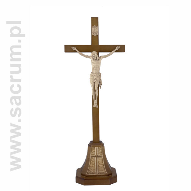 Krzyż ołtarzowy drewniany nr 9F, wysokość 47 cm