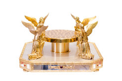Tron złocony z Aniołami 04-173